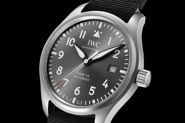 IWC Pilots Watch Mark XX Patrouille Suisse Dial Close Up IWC Pilots Watch Mark XX Patrouille Suisse Dial Close Up