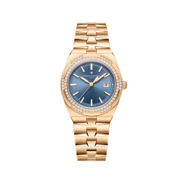 Overseas Quartz – 33 mm - Pink Gold (Front)