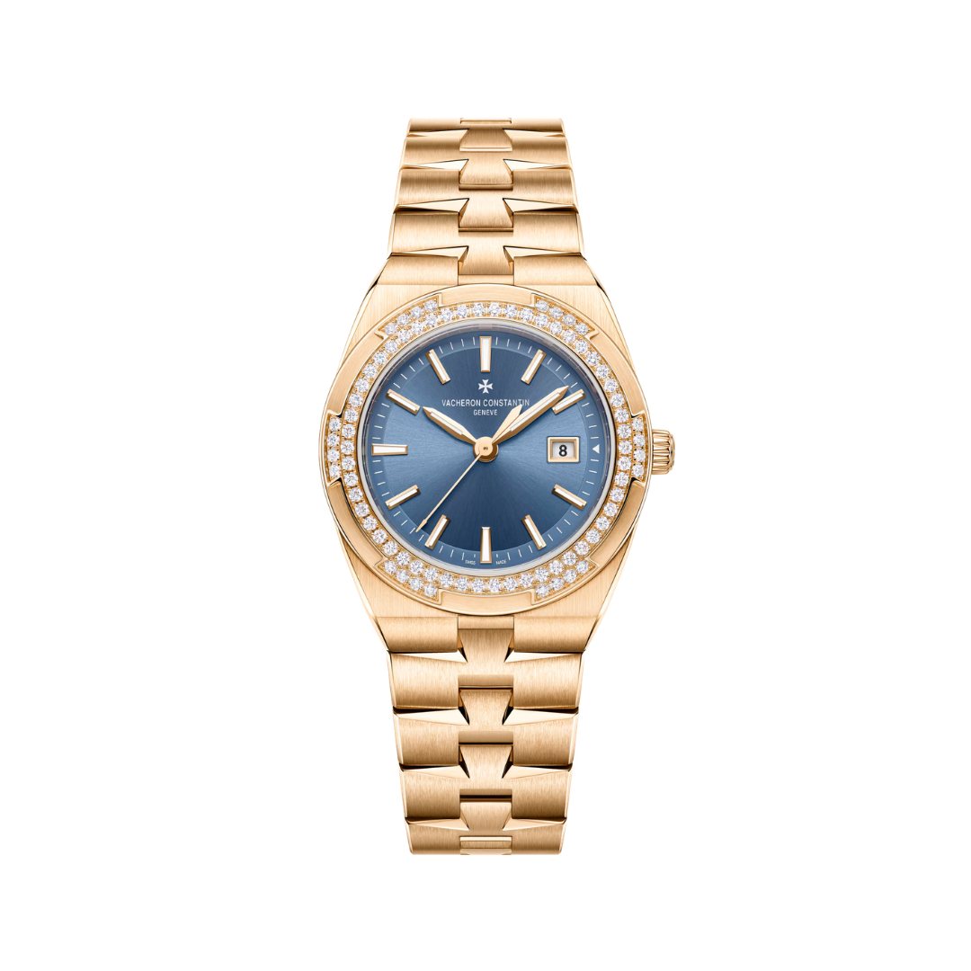 Overseas Quartz – 33 mm - Pink Gold (Front)