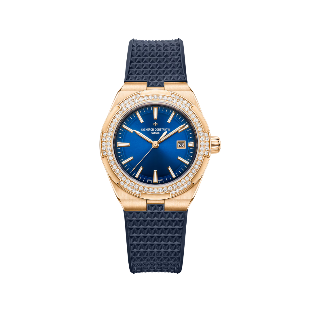 Overseas Self-Winding – 35 mm - Pink Gold (Rubber)