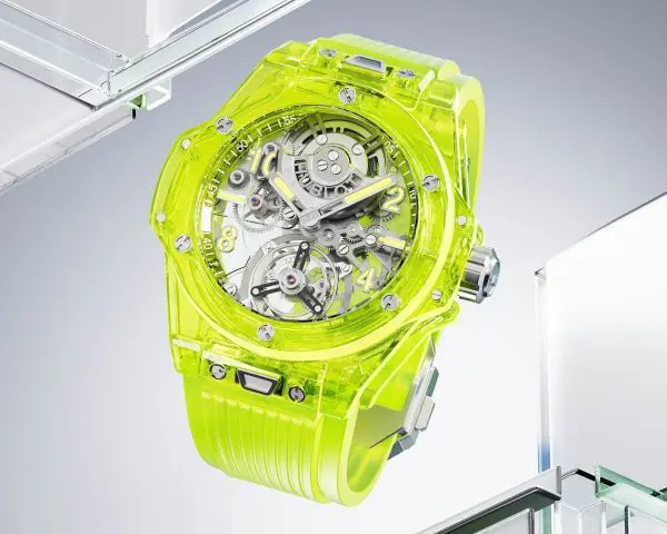 Hublot Big Bang Tourbillon Yellow Neon Saxem Hublot Big Bang Tourbillon Yellow Neon Saxem