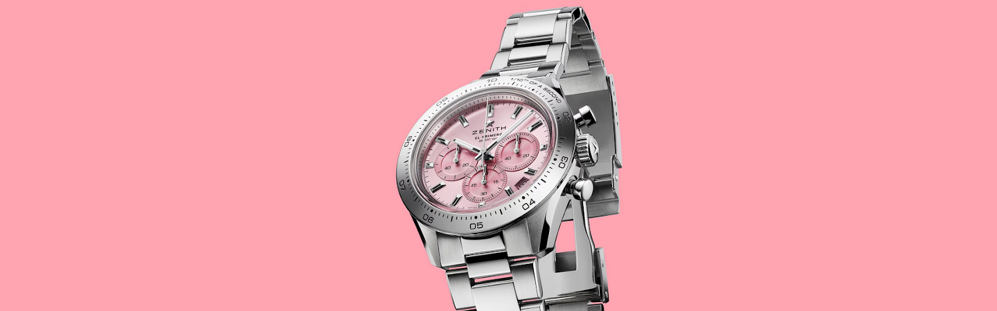 セレブラ☆フレンチピンク First Look: The Zenith Chronomaster Sport Pink Dial & Steel Bezel