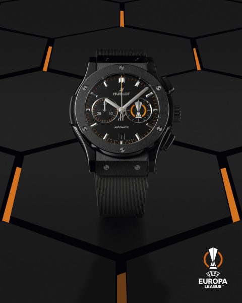 Classic Fusion Chronograph UEFA Europa League Ceramic lifestyle shot 2