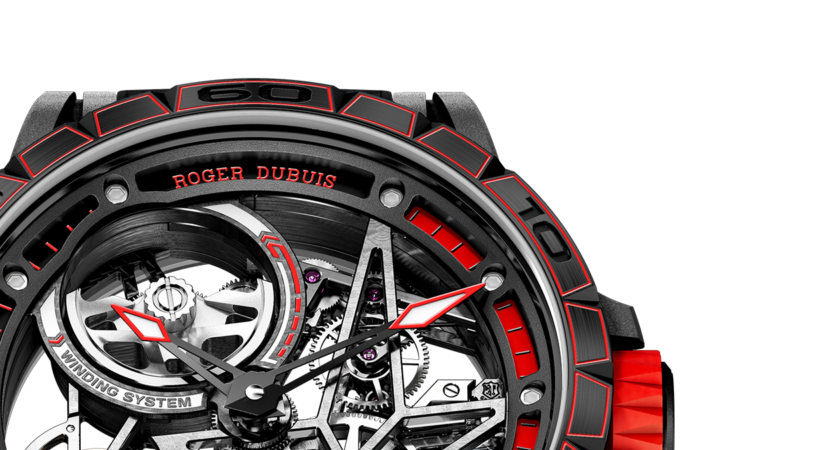 Roger Dubuis Excalibur Spider Pirelli with Real Pirelli’s Tire on It