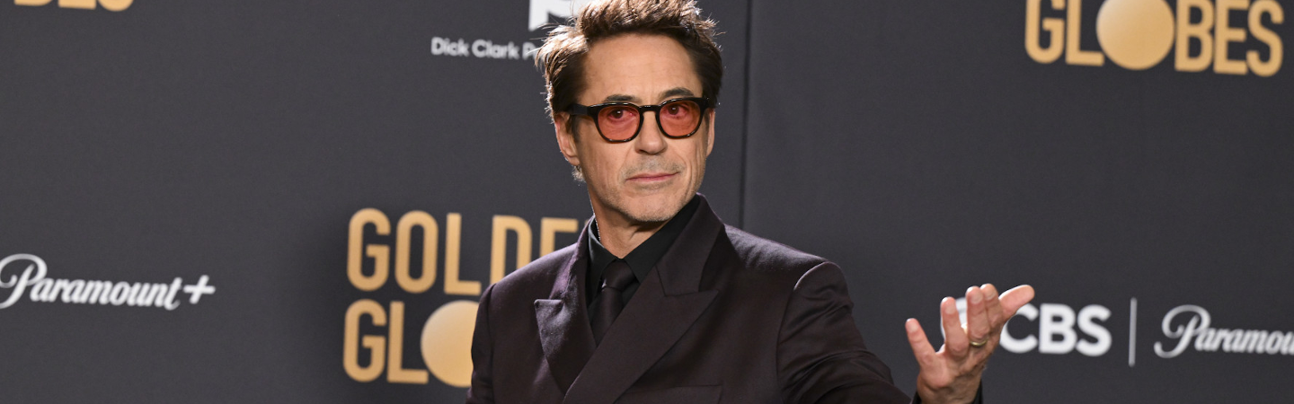 Robert Downey Jr. Attends the 2024 Golden Globes Award with Jaeger-LeCoultre on Wrist