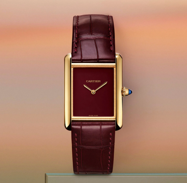 Cartier Tank Louis Cartier Green and Red Lacquered Dials Hand Wound