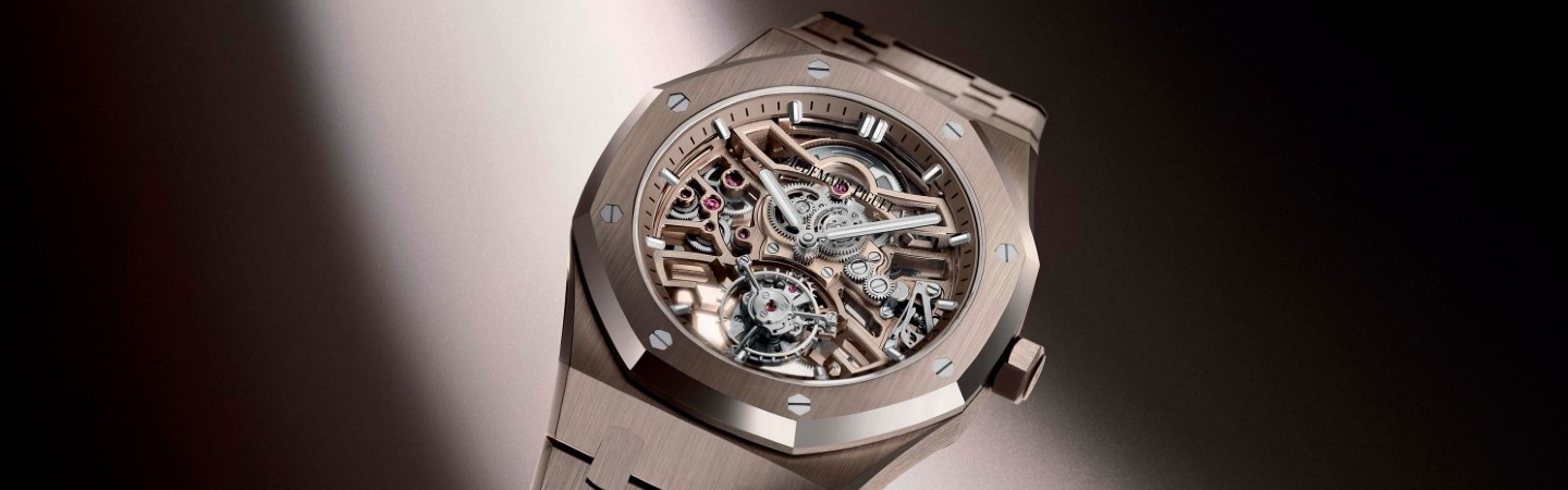 Audemars Piguet Introduces Its Very First Timepiece Crafted in Sand Gold Material
