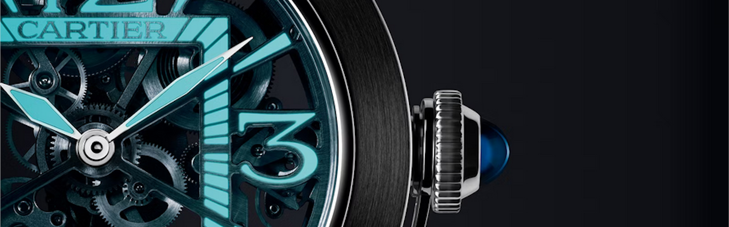 The New Pasha de Cartier Skeleton ADLC Comes with Blue Glow on It