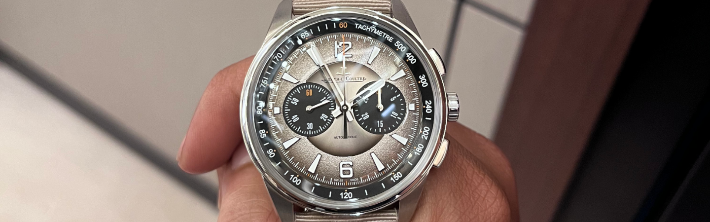 #LivePic: Jaeger-LeCoultre Polaris Chronograph, Striking Grey Lacquered Dial