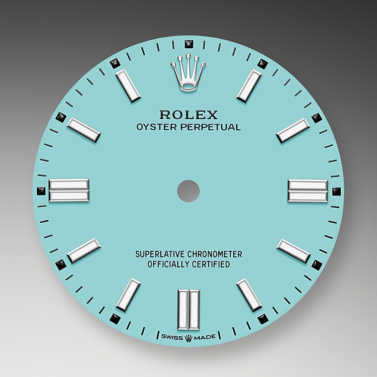 Turquoise blue dial